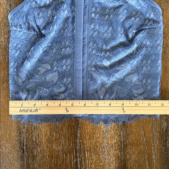 NWT Aerie Floral Lace Corset Top Blue Size XS - Picture 4 of 8